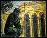Rodin's Thinker Facing East