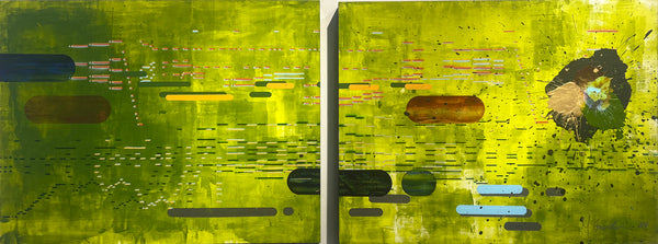 Forisimo Coda (Green Diptych)